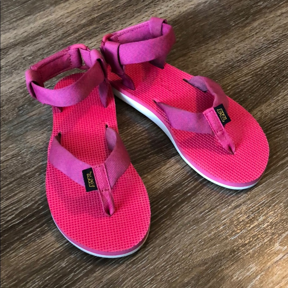 Hot Pink Teva Original Sandals - Women’s